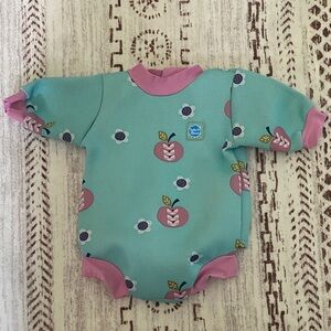 Aqua and Pink Baby Neoprene Wetsuit